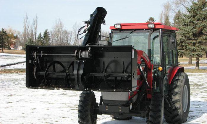 mini trator para limpar neve no país 