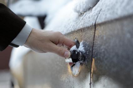 frozen lock in the car