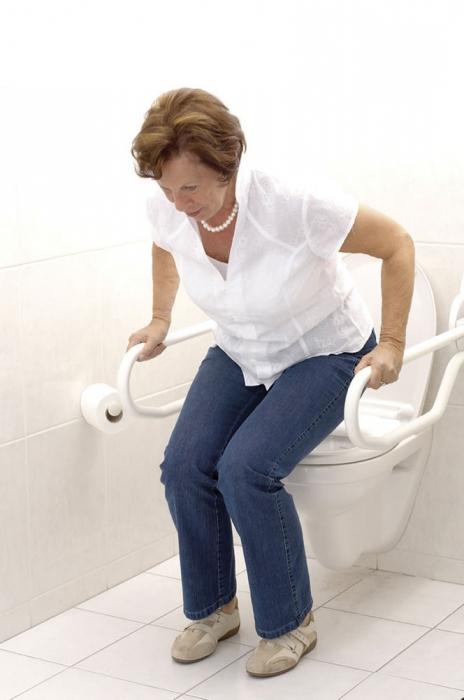 ledstänger för funktionshindrade i badrummet