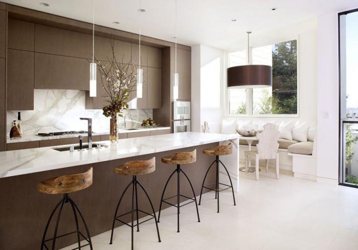 interior of beautiful kitchens