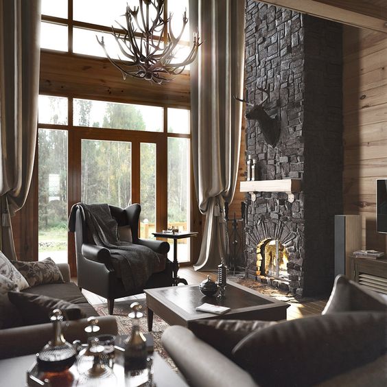 Häuschen Interieur im Chalet-Stil