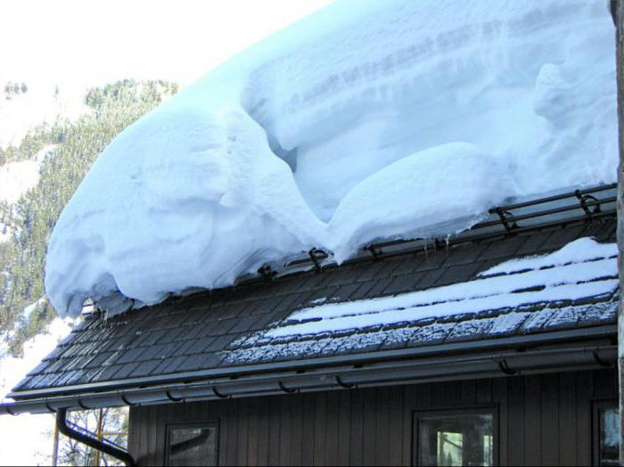 τύποι συγκράτησης χιονιού οροφής 