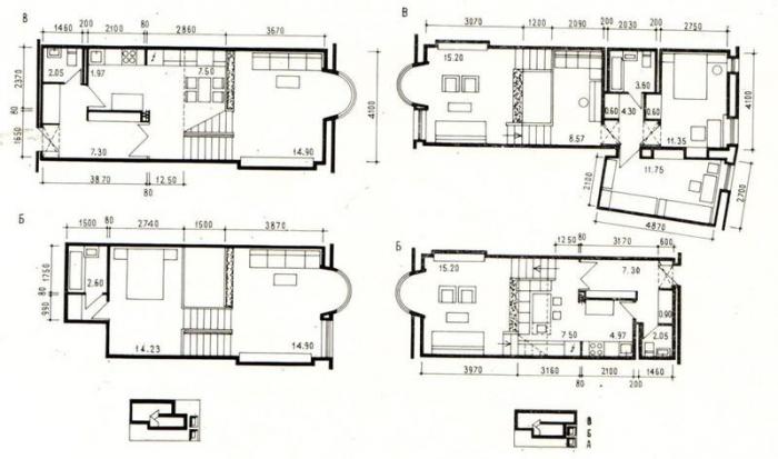 plany pięter dla mieszkań o wymiarach