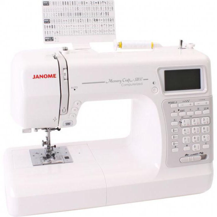 šujmašīna janome memory craft 5200