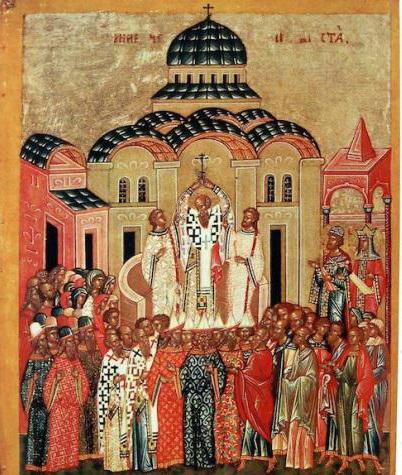 målning av ett ortodoxt tempel