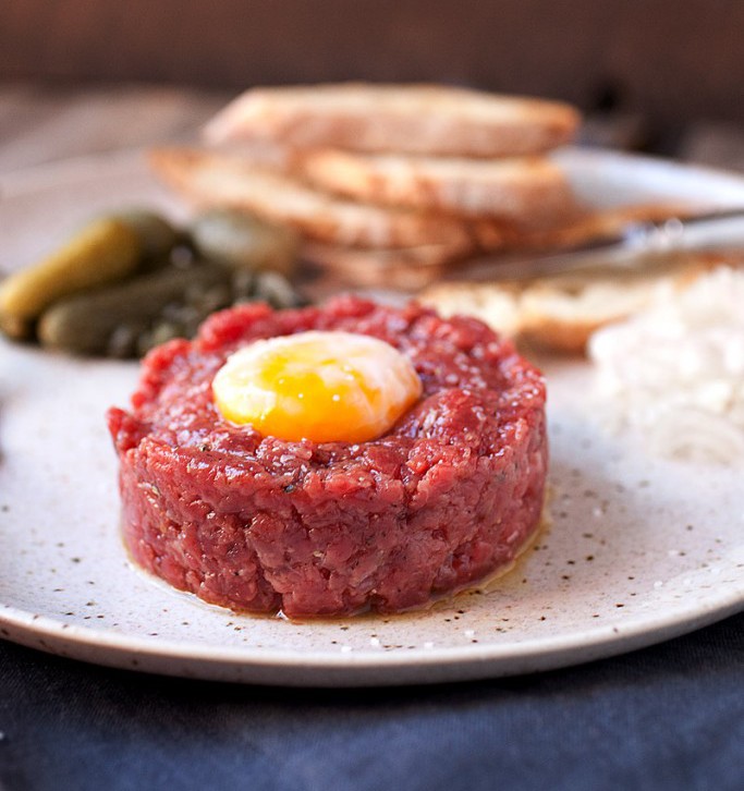 Biffstek med ägg "Tartar"