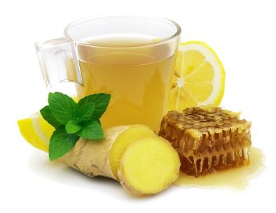 thee met gemberhoning en citroen