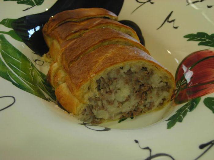 strudel de carne y papa