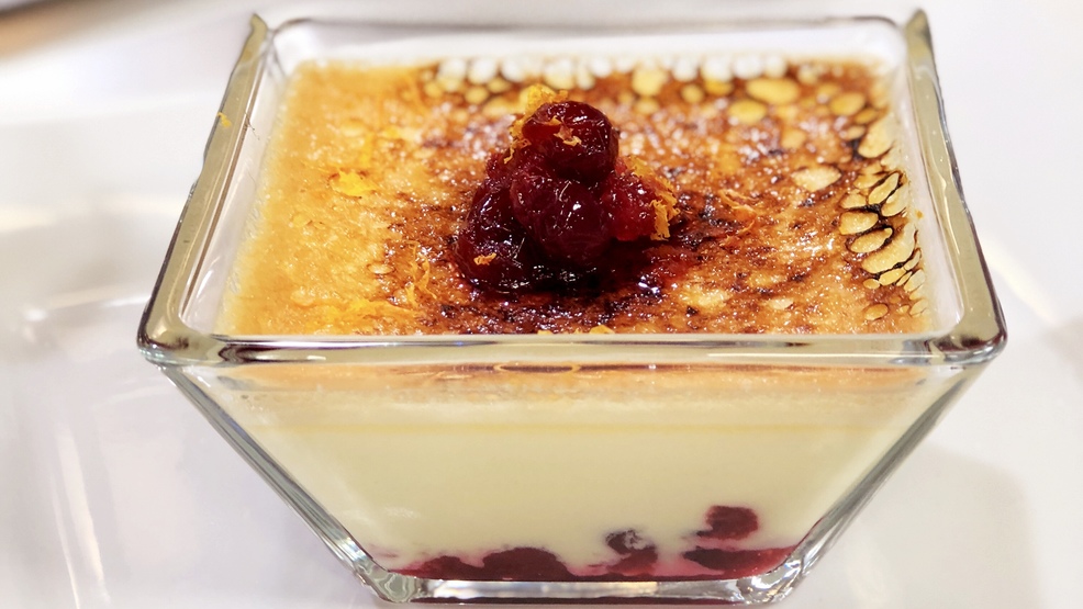 Servir la crème brûlée