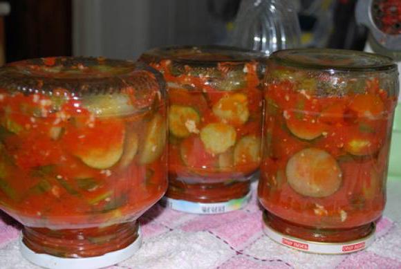 concombres à la sauce tomate