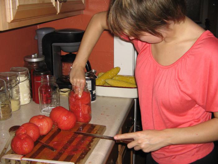 tomates en vinagre en jugo de manzana