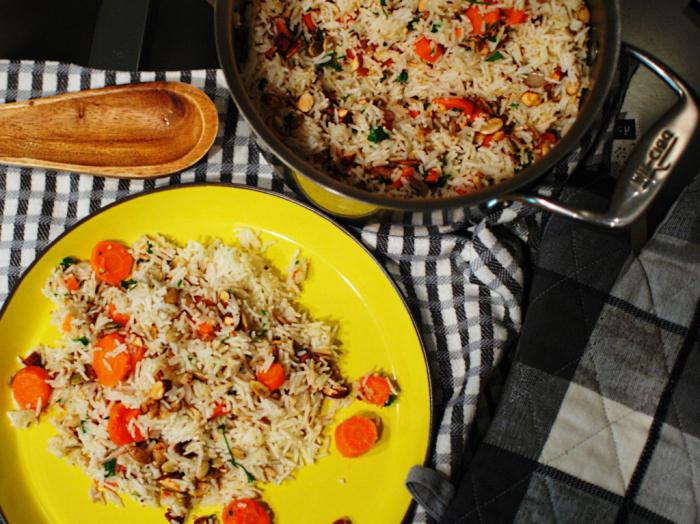 pilaf à la dinde et aux légumes 