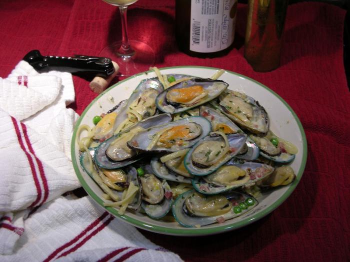 hur man lagar fryst musselkött