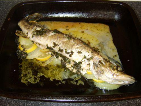 Cooking Pike i ugnen