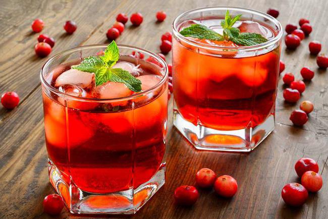 cocktail de lingonberry