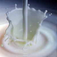 Milk made from powdered milk 