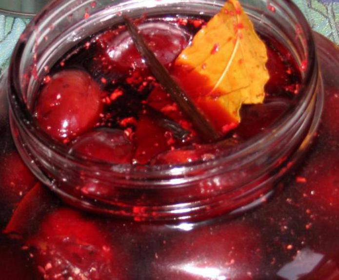 pickled plums for the winter 
