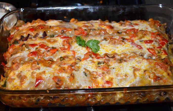 Rețete de gătit lasagna vegetariană