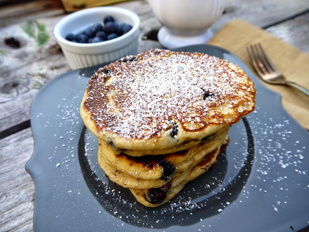 receita de panquecas de leite exuberantes