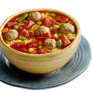 Zuppa di polpette di carne