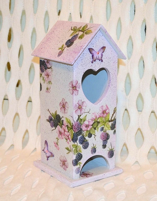 decoupage tea houses ideas