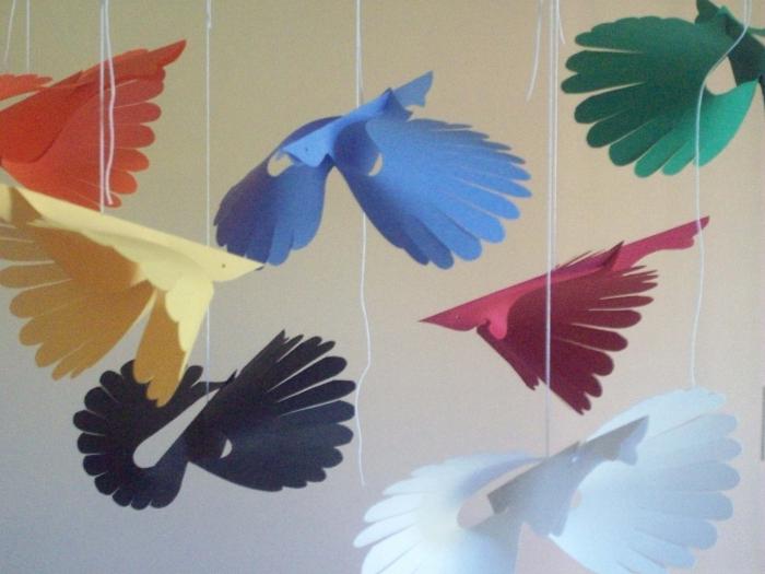 Fugler fra papir