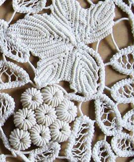 encaje de crochet rumano 