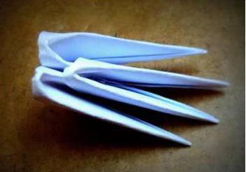 diagrama de ovo de origami modular 