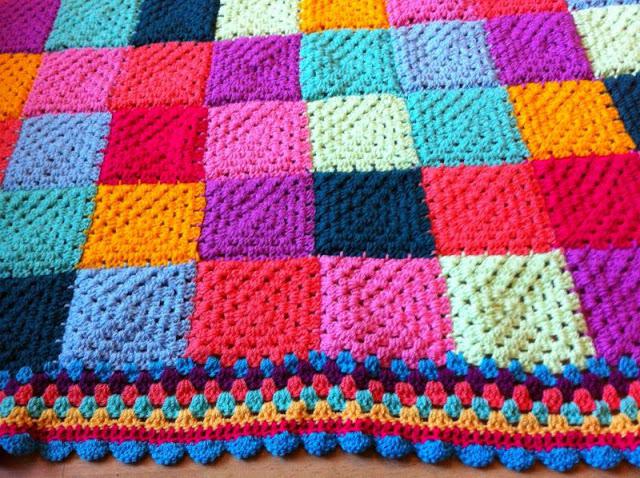 वर्गों से crochet कंबल