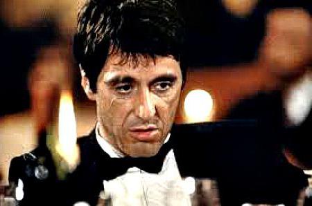 Al Pacino nel ruolo di Tony Montana