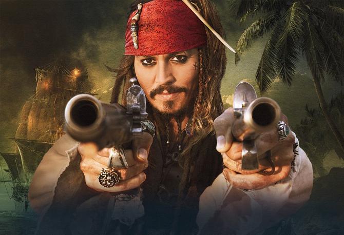 カリブ海の映画海賊の俳優