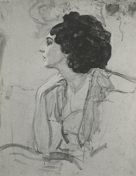 Serov portret van Eida Rubinstein 1910