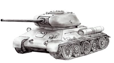 段階的にt34戦車を描く方法