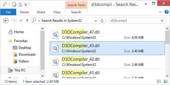 d3dcompiler 43 dll 프로그램 