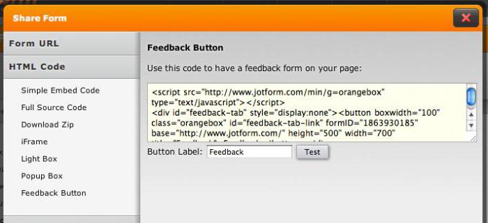 Formular de feedback gata pentru site