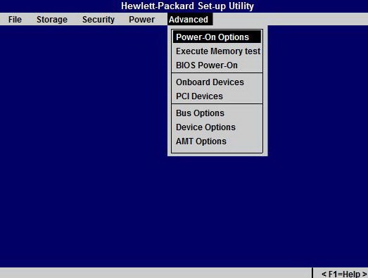 BIOS HP