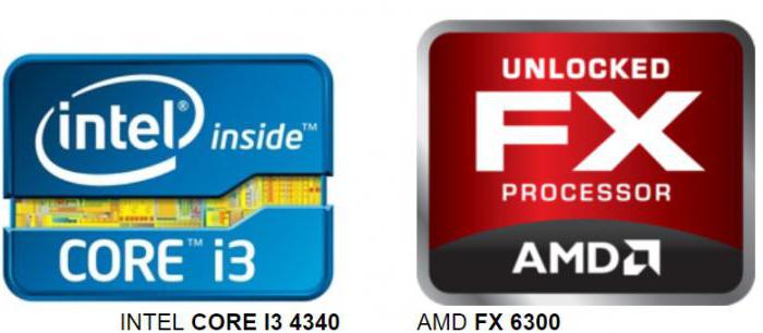 Intel Core i3 4340 och FX 6300