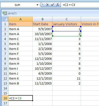 lavorare in Excel con le tabelle 