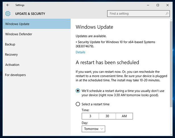 Windows 10 não é atualizado através do centro de atualização 