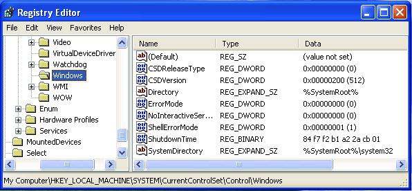 Windows rendszerleíró adatbázis javítása
