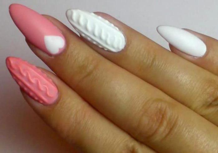 how to make a knitted manicure gel varnish