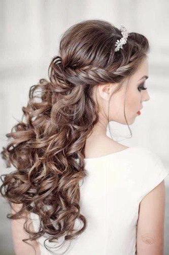 hairstyles on the prom dress with crown 