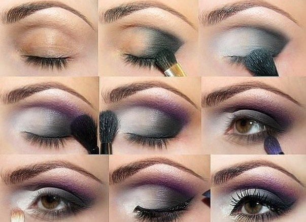 foto van avondmake-up voor brunettes