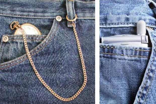 Waarom op jeans een klein zakje