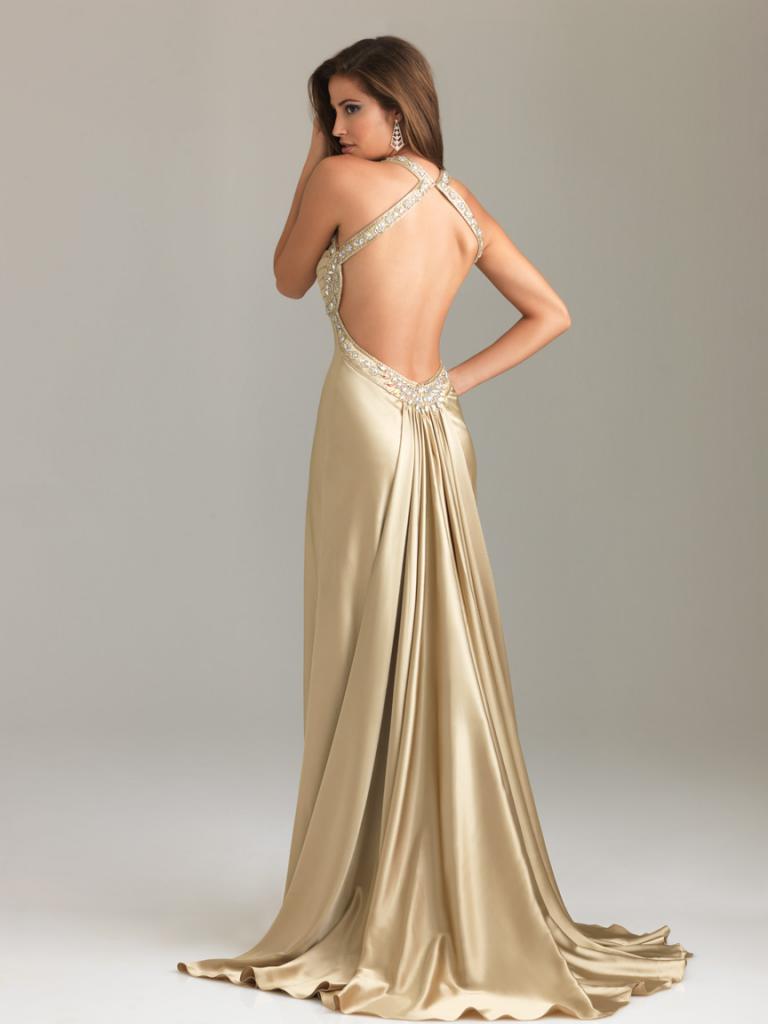 dresses with open back