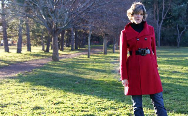 red coat with what to wear