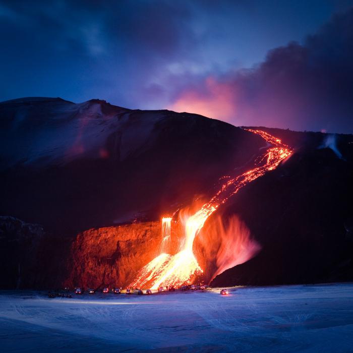 הר געש איסלנדי eyjafjallajokull