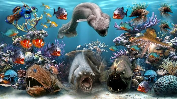 Jūros gyvūnų tipai