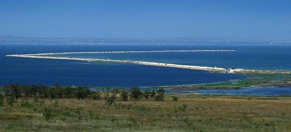 Centro recreativo da ilha de Tuzla dois mares