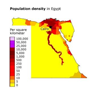 A população nativa do Egito